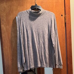 Women’s Gray Sweater w/ Swoop Sleeves